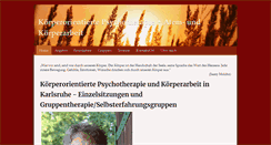 Desktop Screenshot of koerperarbeit-ka.de