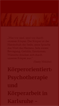 Mobile Screenshot of koerperarbeit-ka.de